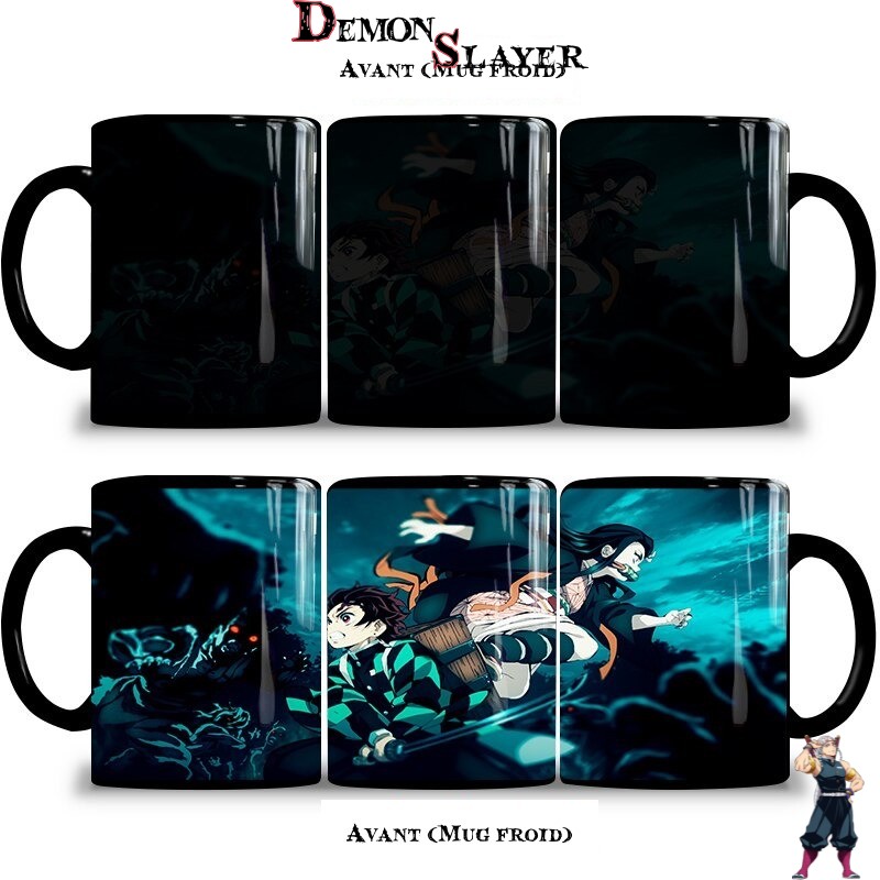 Mug Demon Slayer Tanjiro et Nezuko scene d attaque