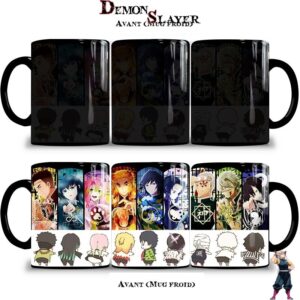 Mug Demon Slayer style kawaii avec les héros