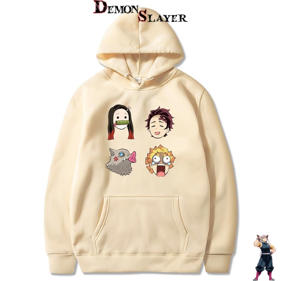 Sweat Demon Slayer avec Nezuko, Tanjiro, Inosuke et Zenitsu