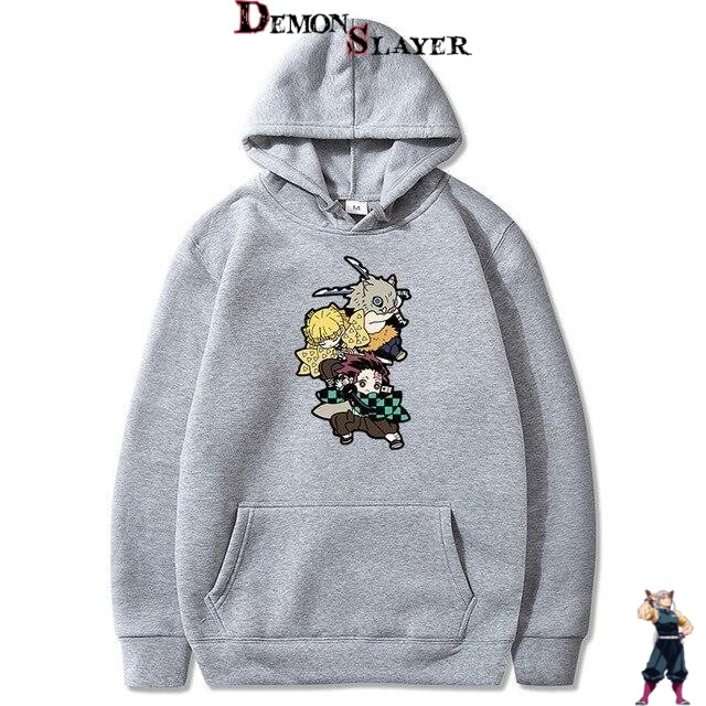 Sweat Demon Slayer Inosuke Hashibira avec Tanjiro et Zenitsu