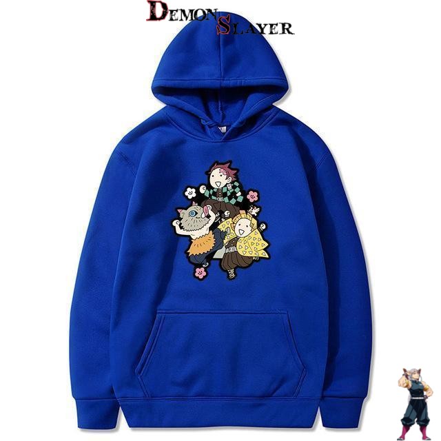 Sweat Demon Slayer trio chibi Tanjiro, Zenitsu et Inosuke