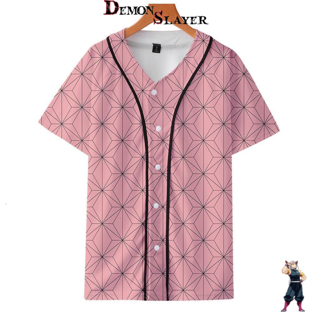 T-shirt baseball Demon Slayer Nezuko Kamado