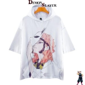 T-shirt Demon Slayer Sabito à capuche