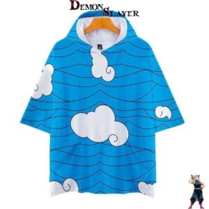 T-shirt Demon Slayer capuche Urokodaki - du XS au 4XL