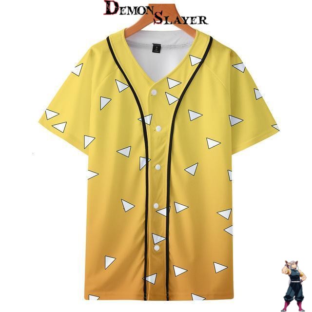T-shirt Zenitsu Baseball - Collection Demon Slayer