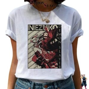 T-shirt Nezuko Kamado Demon Slayer Coupe Femme