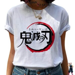 T-shirt femme Demon Slayer avec logo