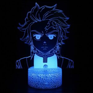 Lampe 3D Tanjiro Kamado de face | Demon Slayer