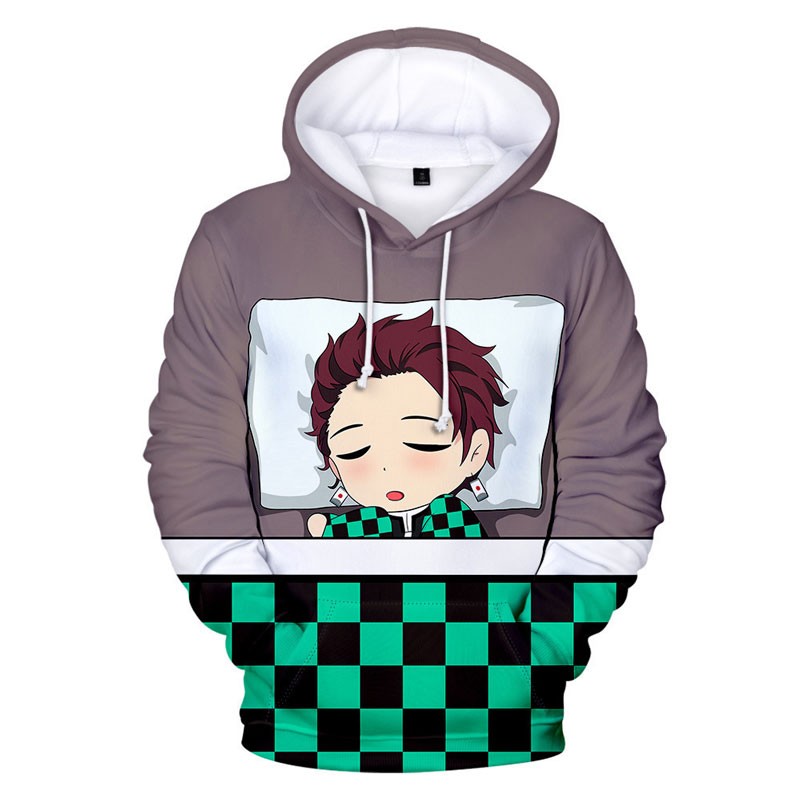 Sweat à capuche Demon Slayer Tanjiro endormi