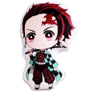Coussin Demon Slayer Tanjiro Kamado, sabre sur l’épaule