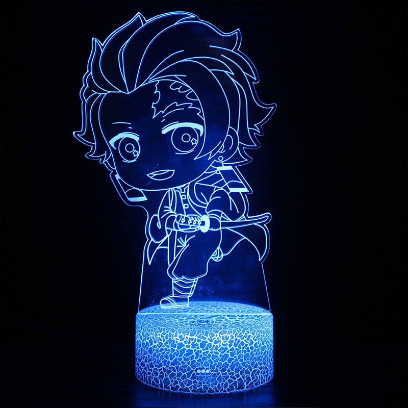 Lampe 3D Demon Slayer Tanjiro format mini