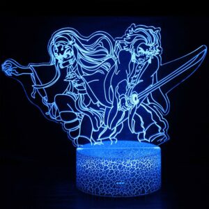 Lampe 3D Demon Slayer Tanjiro Kamado & Nezuko