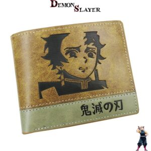 Portefeuille Demon Slayer avec visage de Tanjiro
