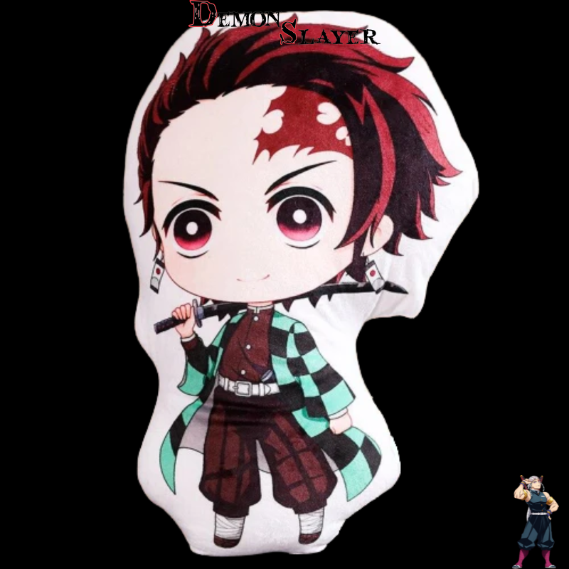 Peluche Demon Slayer Tanjiro Kamado en 13 cm, 20 cm, 35 cm ou 45 cm