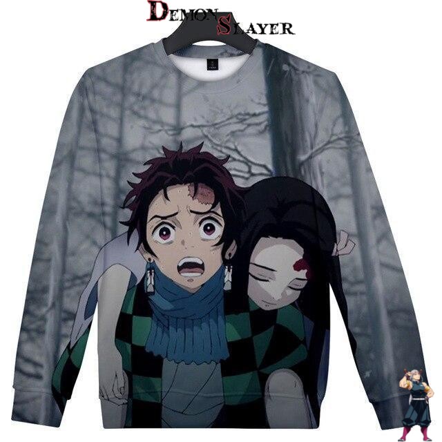Pull Demon Slayer Tanjiro & Nezuko, tailles XS à XL