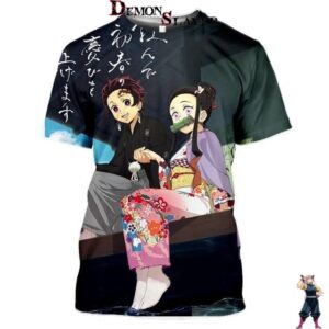 T-shirt Demon Slayer duo Tanjiro et Nezuko