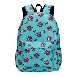 Sac Demon Slayer vert turquoise clair avec Tanjiro et Nezuko