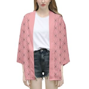 Veste kimono Demon Slayer Nezuko Kamado