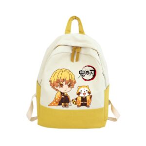 Sac à dos Demon Slayer Zenitsu Agatsuma jaune et beige