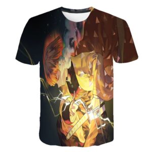 T-shirt Demon Slayer Zenitsu en concentration totale