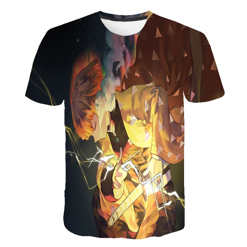 T-shirt Demon Slayer Zenitsu en concentration totale