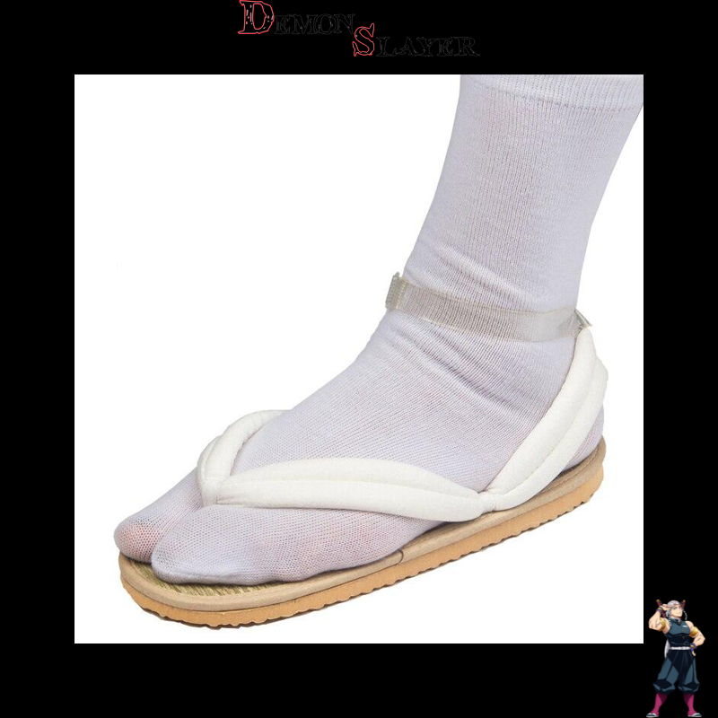 Sandales geta Zenitsu Agatsuma cosplay Demon Slayer