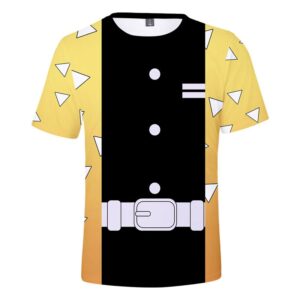 T-shirt Demon Slayer Zenitsu Agatsuma style costume