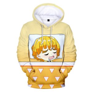 Sweat à capuche Demon Slayer Zenitsu endormi