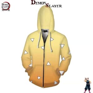 Veste Zenitsu Demon Slayer avec tailles S à 5XL