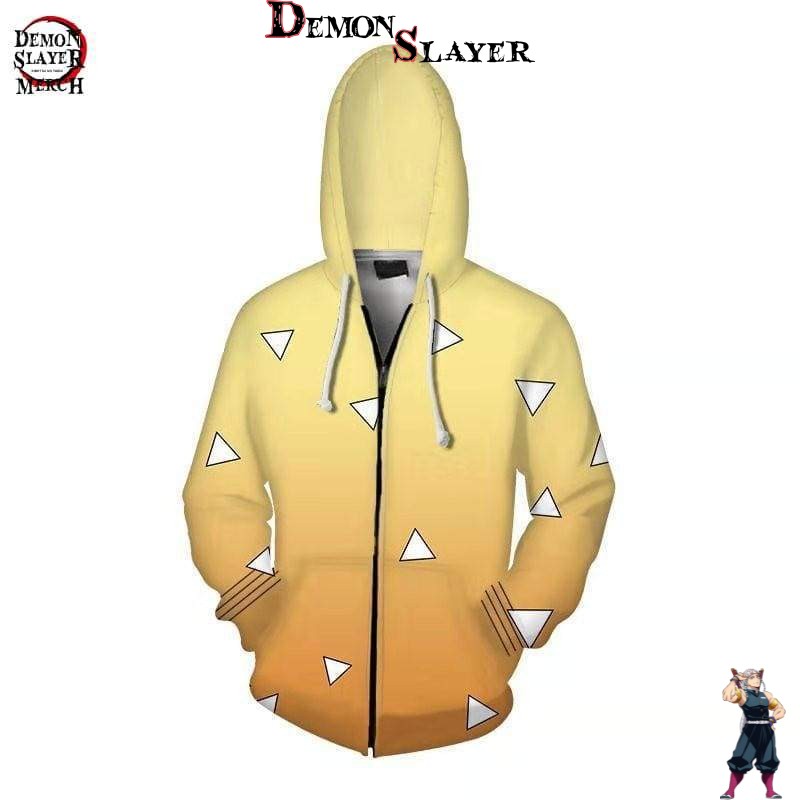 Veste Zenitsu Demon Slayer avec tailles S à 5XL