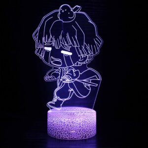 Lampe 3D Demon Slayer Zenitsu mini avec télécommande
