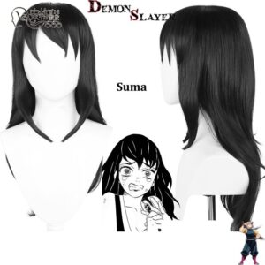 Perruque Suma pour cosplay Demon Slayer