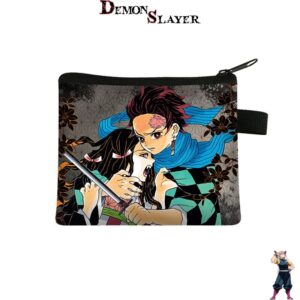 Portemonnaie Demon Slayer Tanjiro, scène avec sa sœur