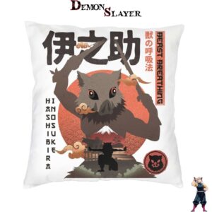 Housse de coussin Demon Slayer 45 cm x 45 cm Inosuke affiche