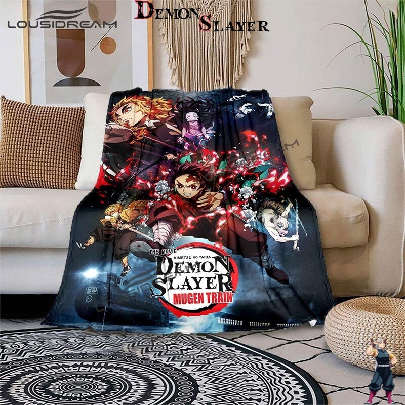 Couverture Demon Slayer motif affiche, format au choix