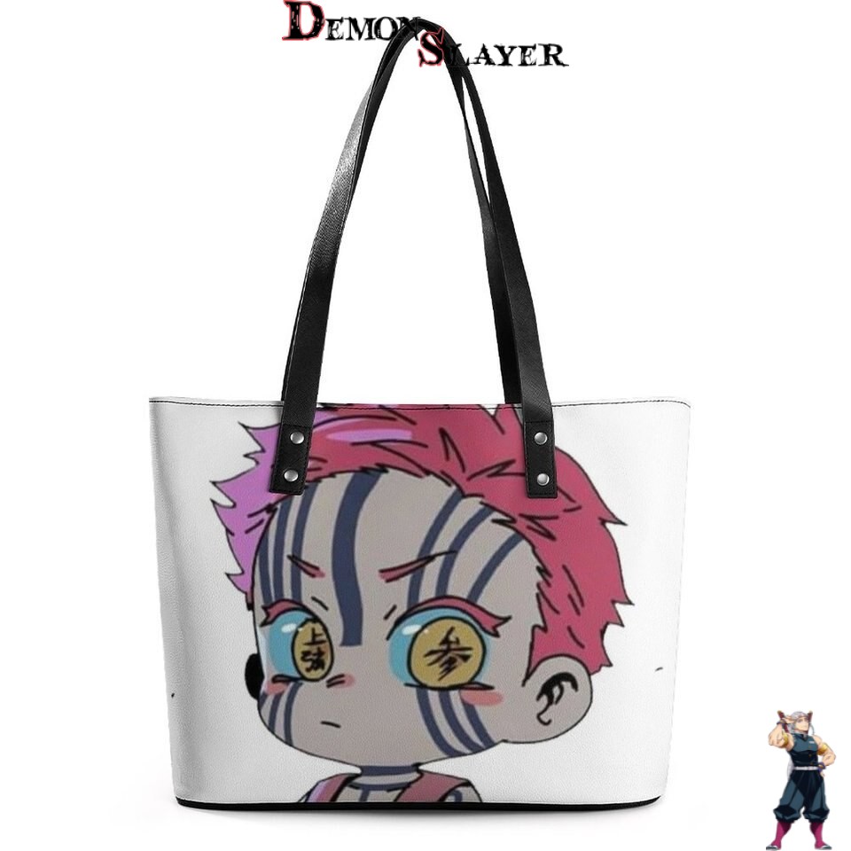 Sac à main Demon Slayer Akaza Bébé Kawaii, 29 cm x 34 cm x 14 cm
