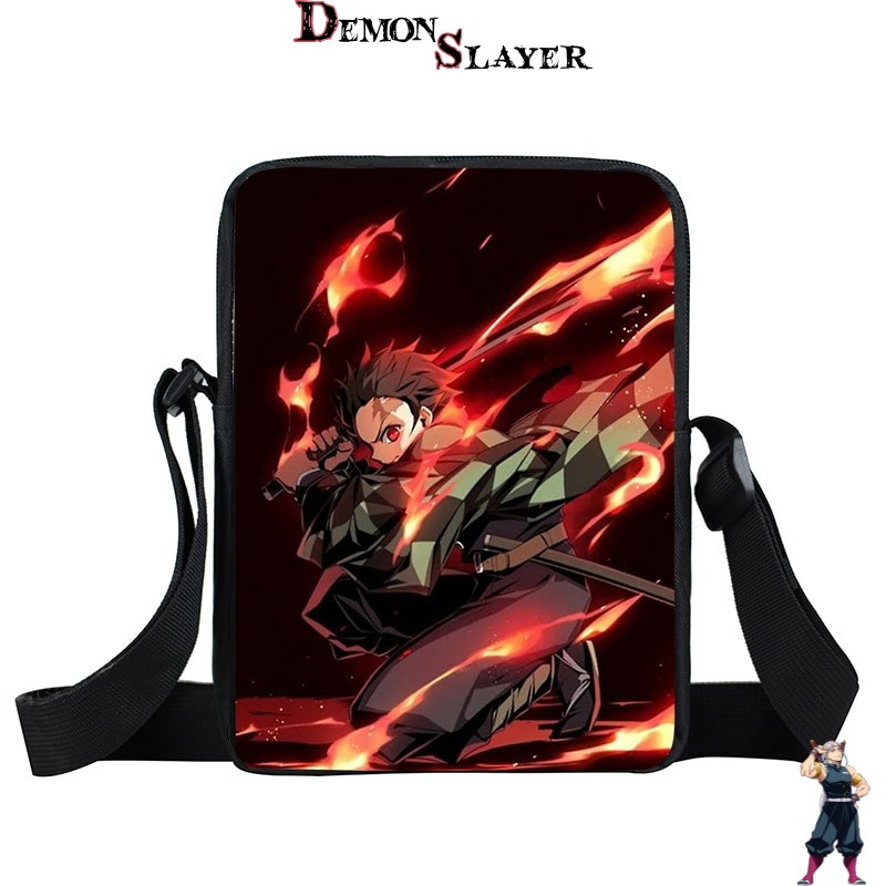 Sacoche Demon Slayer motif Souffle du Feu