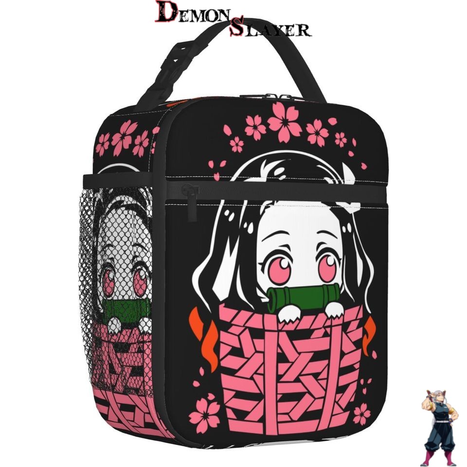 Sac à repas isotherme Demon Slayer Nezuko Effrayé 26 cm