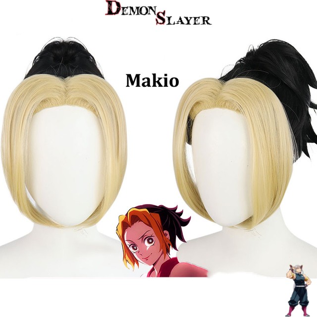 Perruque Makio Cosplay Demon Slayer