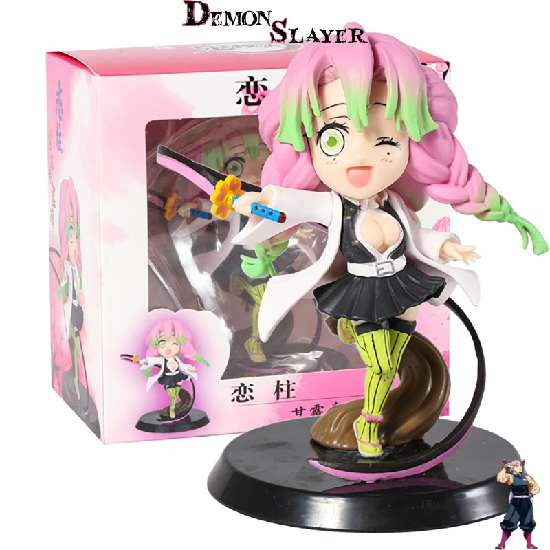 Figurine Demon Slayer kawaii de Kanroji Mitsuri avec katana