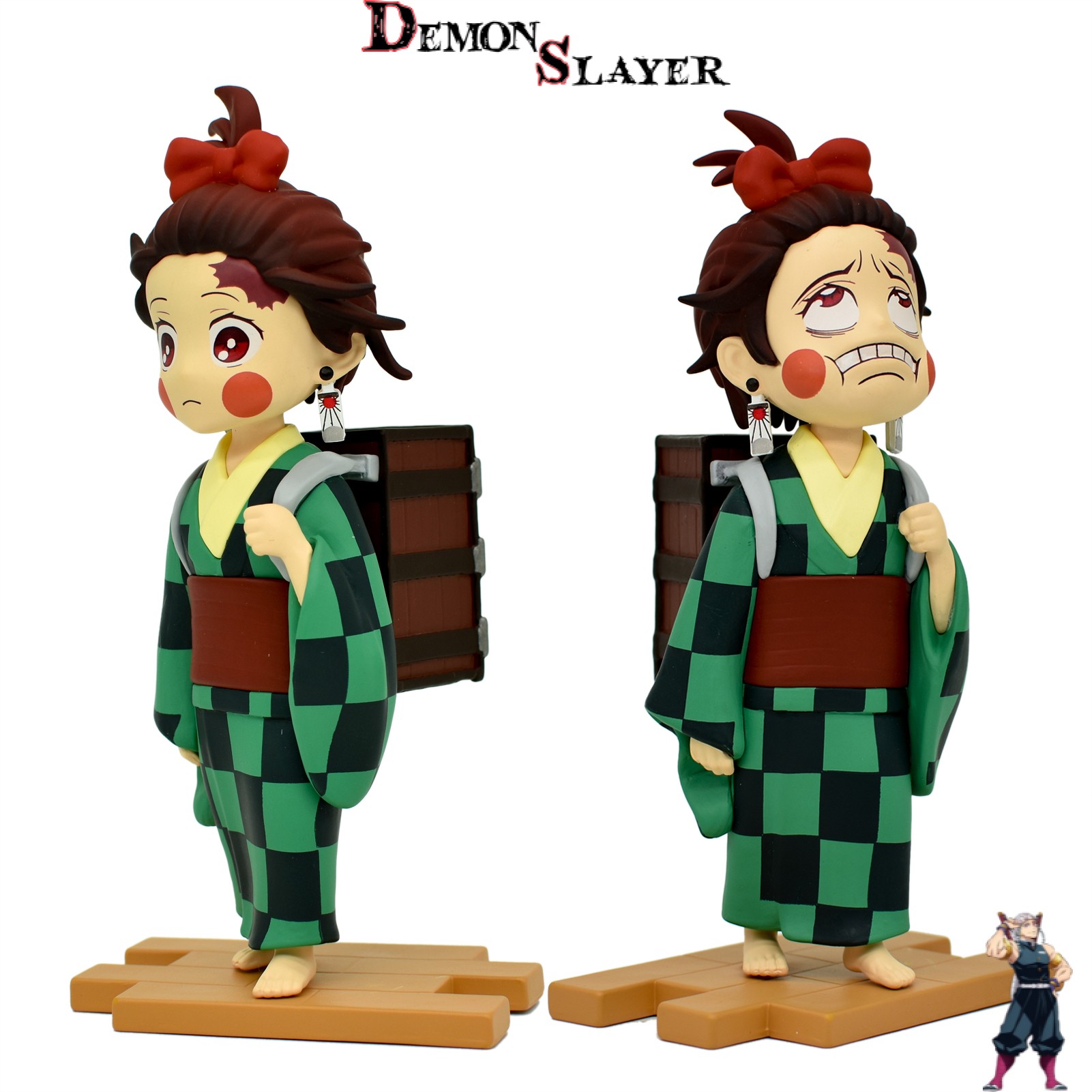 Figurine Demon Slayer Tanjiro au visage émotif