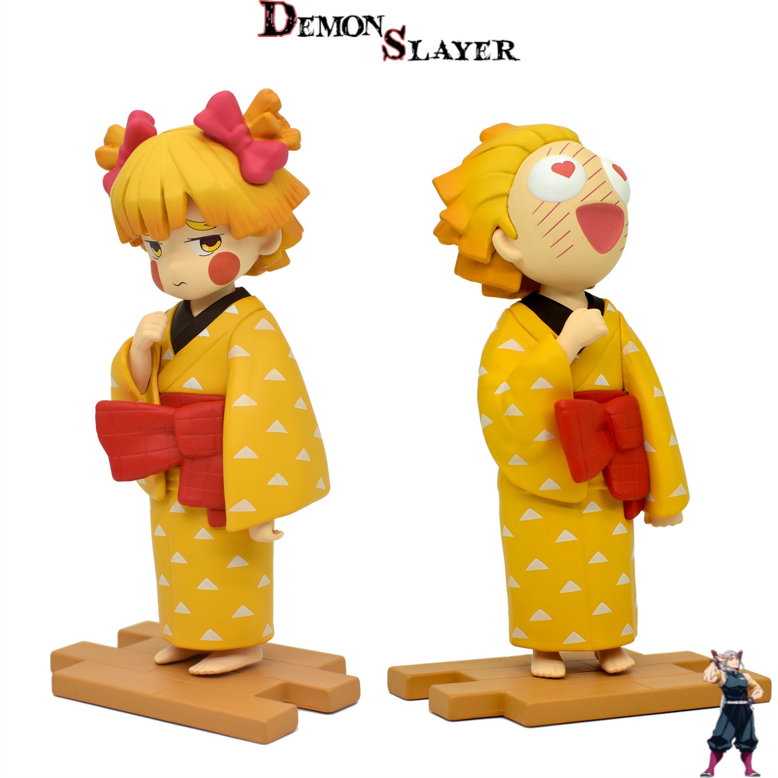 Figurine Demon Slayer Zenitsu au visage émotif