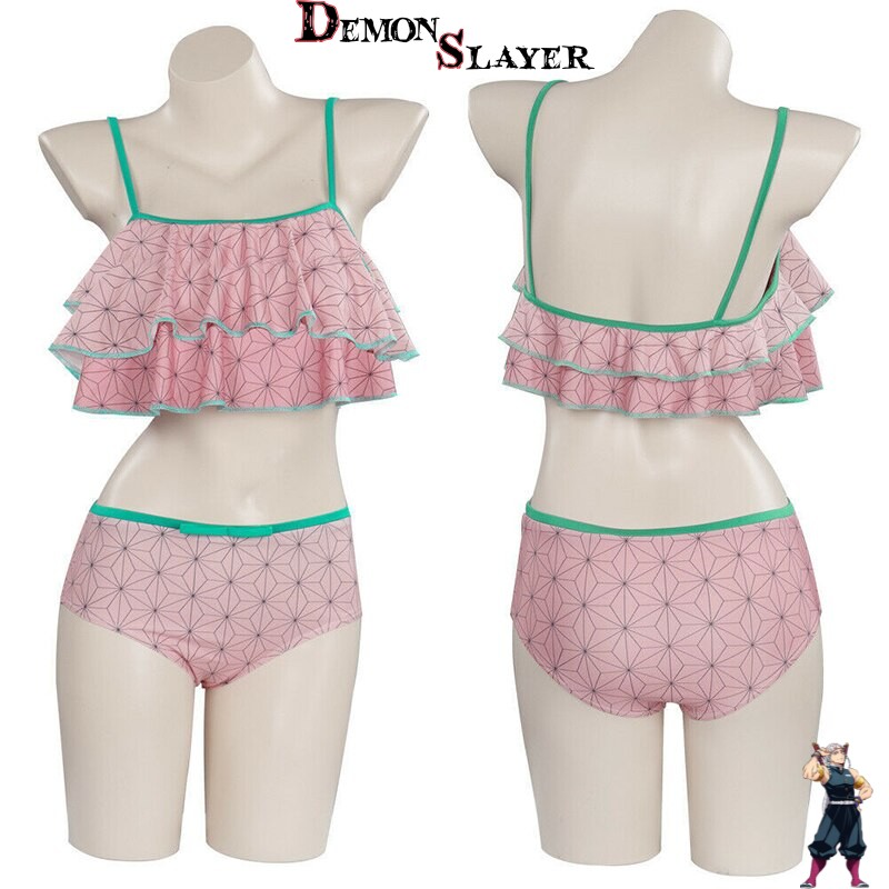 Maillot de bain Demon Slayer Nezuko, tailles XS à 2XL