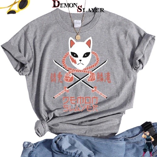 T-shirt Femme Sabito Gris Demon Slayer