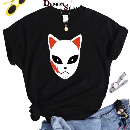 T-shirt Femme Demon Slayer Sabito au masque noir