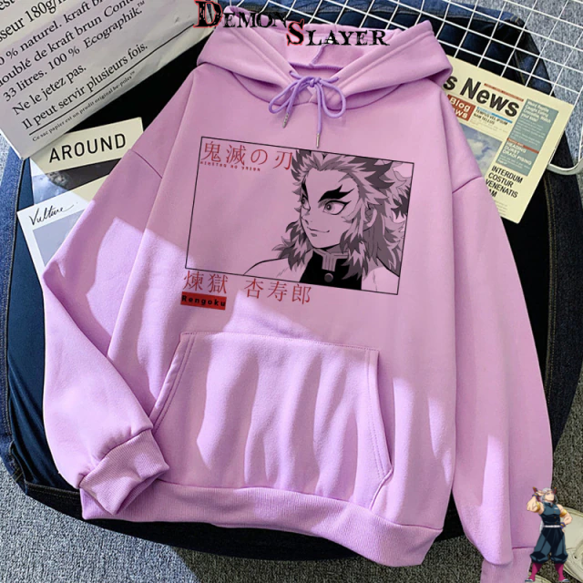 Sweat rose foncé Demon Slayer Kyojuro