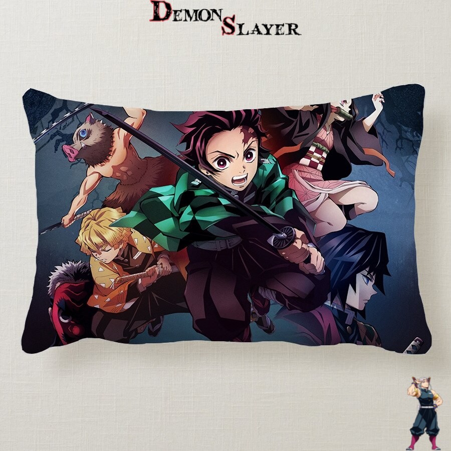 Coussin Demon Slayer pour déco et collection
