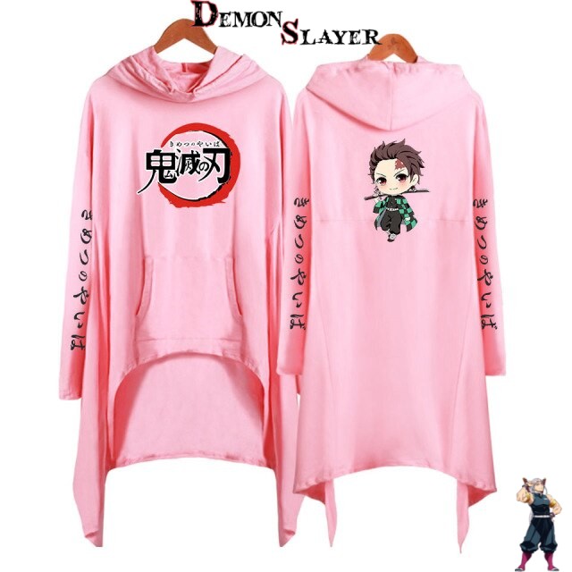 Robe à capuche rose Tanjiro de Demon Slayer