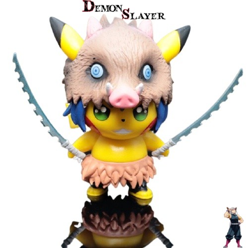 Figurine Inosuke version Pikachu - Demon Slayer