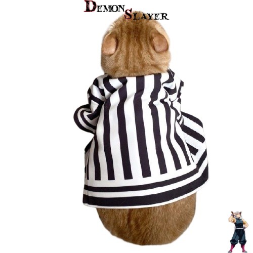 Cosplay pour chat Demon Slayer Obanai Iguro, tailles S, M, L, XL